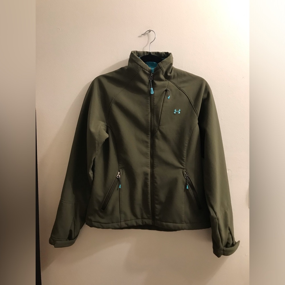 UNDER AMOUR WOMEN’S OLIVE JACKET SIZE M
